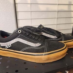 Vans Black and Tan Skate Shoes